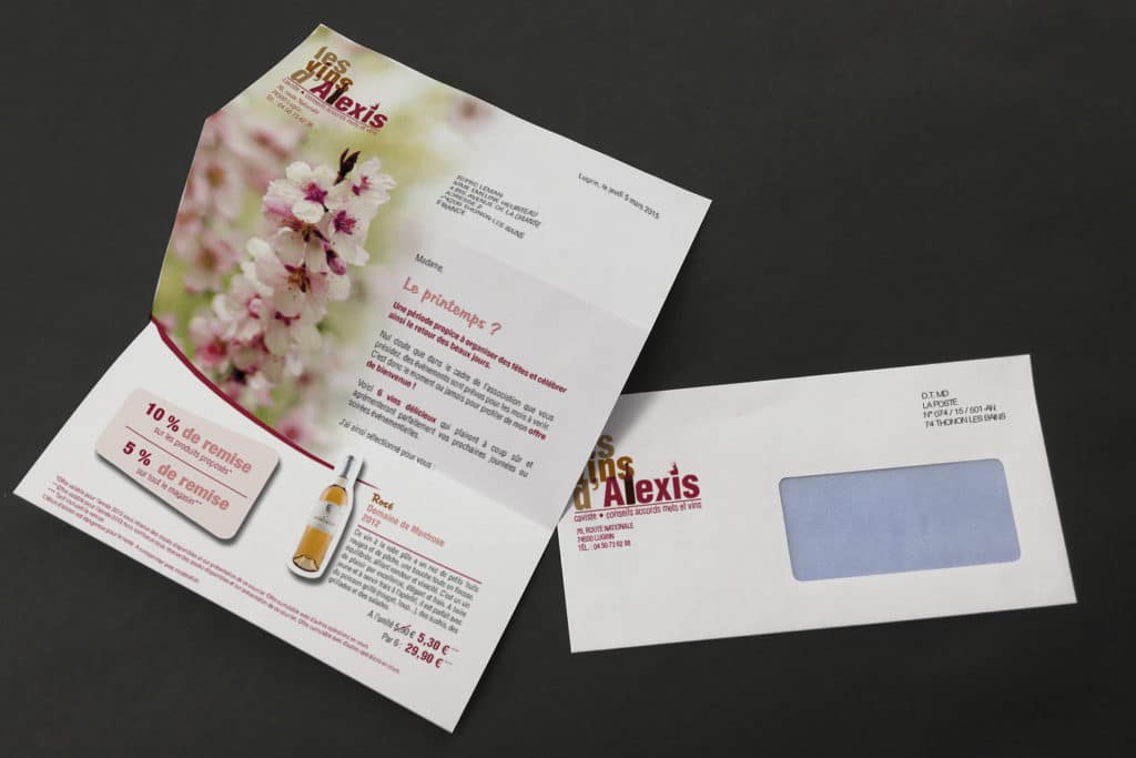 mailing Impression enveloppe - envoi postal