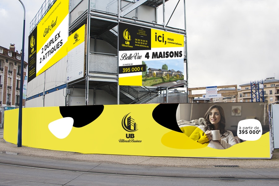 palissade-UB impression façage immeuble en travaux